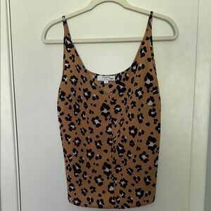 Thakoon Leopard Print Women's Top - Brown and Black